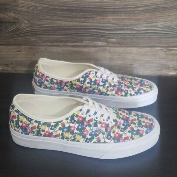 New Vans Authentic Floral Womens Shoes Size 8 Bloomcore Festival Boho Streetwear - Picture 5 of 9